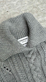 Thom Browne High-neck Cable Sweater