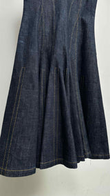 Derek Lam N/S Slim-fit Flare Denim Dress