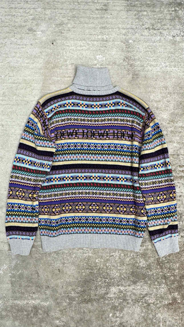 LOEWE Detachable Hign-neck Nordic Sweater