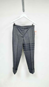 Women's Thom Browne 4-Bar Engineered Tonal Pants
