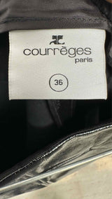 Courreges  Front-zip Vinyl Long Skirt
