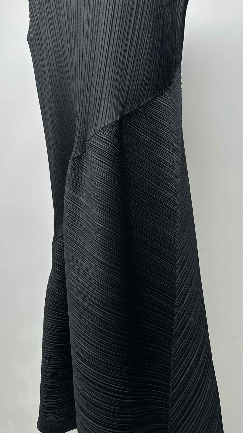 Pleats Please N/S Asymmetrical Pleated Dress