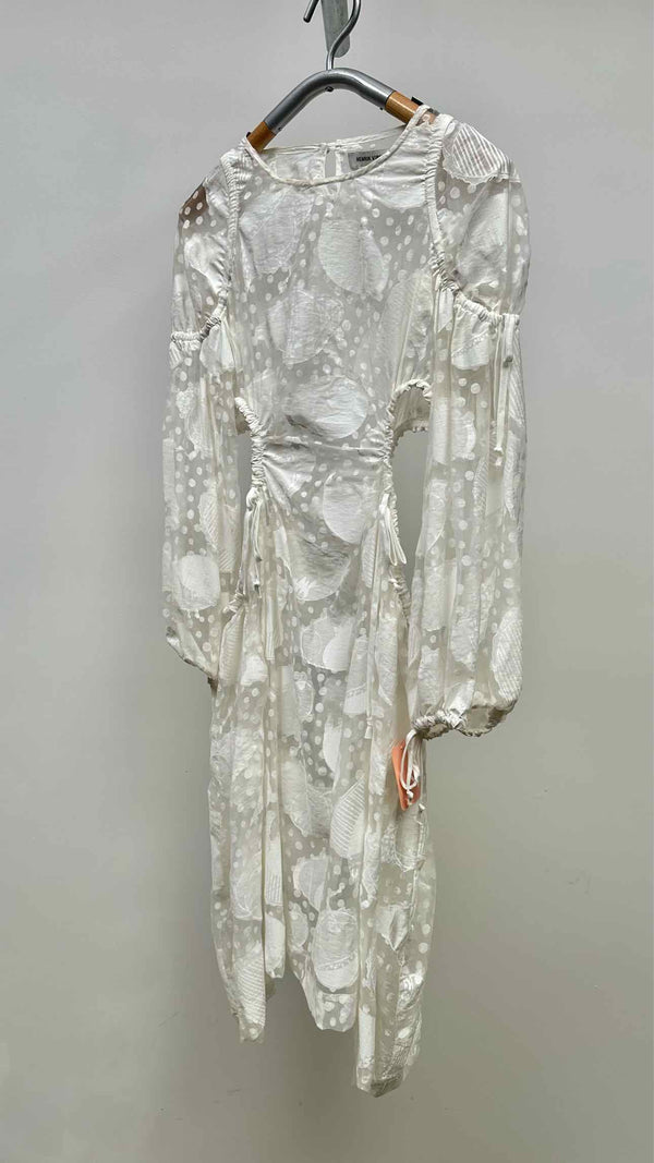 Henrik Vibskov L/S Sheer Hole Midi  Dress