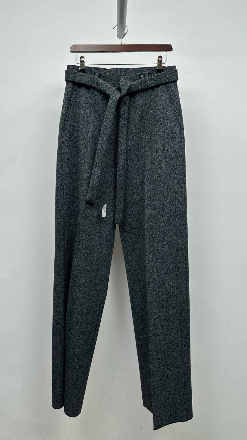 Ermenegildo Zegna Heavy-weight Belted Wide Pants