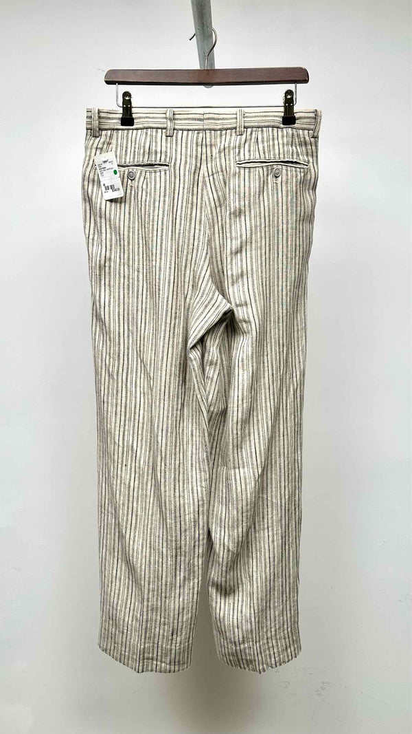 Issey Miyake Stripe Jacquard Linen Pants