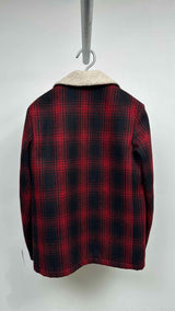 Saint Laurent Plaid Shearling-lined Jacket