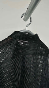 Comme Des Garcons Homme Cropped Mesh Shirt