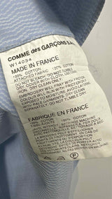 Comme Des Garcons Shirt Embroidered-shoulder Wavy-stripe Shirt