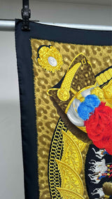 Hermes Casques et Plumets Silk Scarf