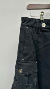 Dion Lee Pleated Cargo Denim Mini Skirt