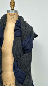 Comme Des Garcons Deconstructed Braided Knit Vest