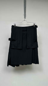 Yohji Yamamoto Pour Homme Asymmetrical Pleated Kilt