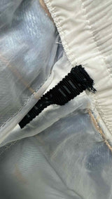 Ben Taverniti Avantgarde Deconstructed Denim-paneled Skirt