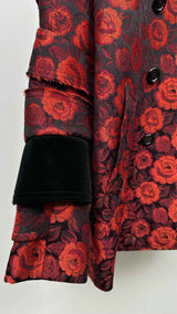 Comme Des Garcons Rose Jacquard Pea Armour Coat