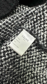 CELINE Mohair Check Sweater