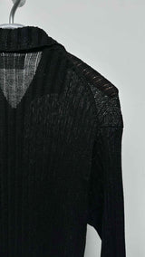 Comme Des Garcons Homme Plus Long Rib Cardigan