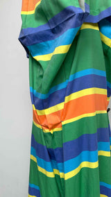 132 5. Issey Miyake N/S Color-Blocking Earth Long Dress
