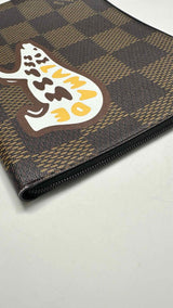 Louis Vuitton X Nigo Jour Damier Ebene Giant GM Clutch Bag
