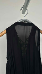 Gucci N/S Lace-up Silk Safari Dress