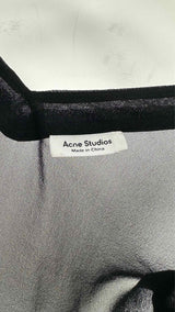 Acne Studios L/S Cut-out Sleeve Sheer Silk Blouse