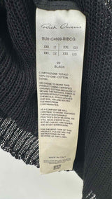 Rick Owens Mock-neck Mesh Long Vest