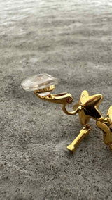 Gucci Crystal-star Script Earrings