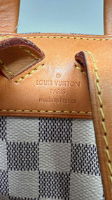 Louis Vuitton Damier Azur Sperone Leather Backpack