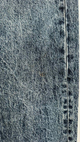 Margiela Asymmetrical Cut-out Tapered Belted Jeans