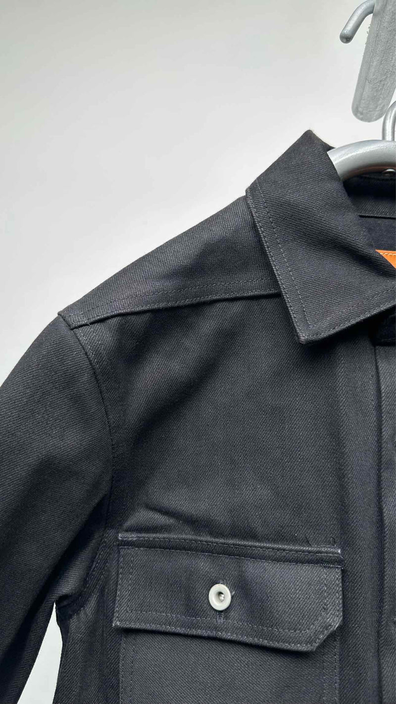 DRKSHDW Long Denim Shirt Coat