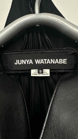Junya Watanabe Faux-leather Reconstructed Star Biker Jacket