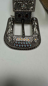 B.B. Simon Studded Glitter Belt