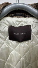 Wales Bonner Homecoming Check Varsity Bomber Jacket
