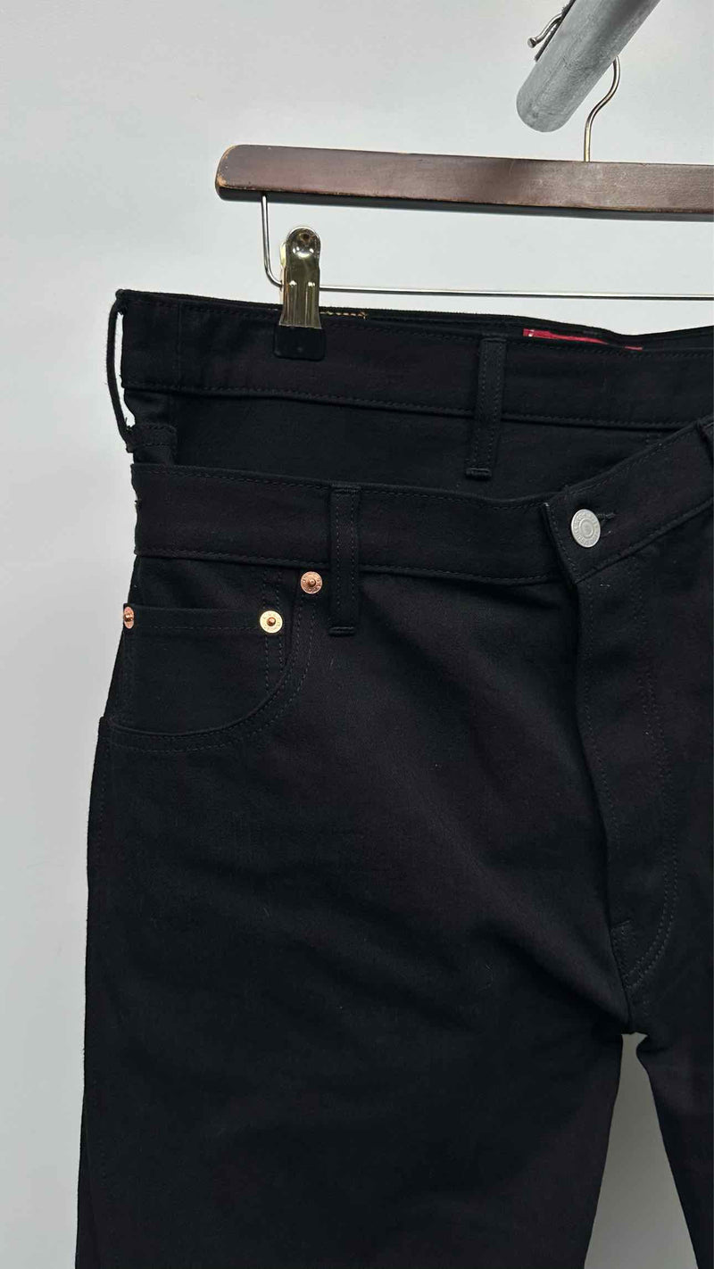 Junya Watanabe MAN X Levi's Asymmetrical Layered Wrap Wide Jeans