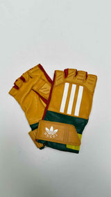 Gucci Adidas Leather Biker Gloves