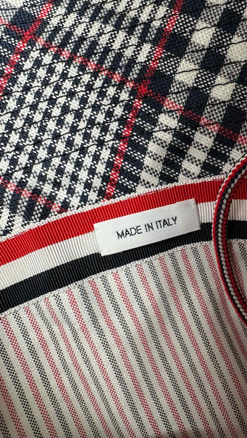 Thom Browne Plaid Bucket Hat