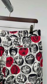 Comme Des Garcons Homme Plus X FORNASETTI Wide Printed Shorts