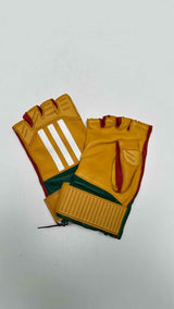 Gucci Adidas Leather Biker Gloves