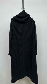 Rick Owens Suede-sleeve Knitted Gawn