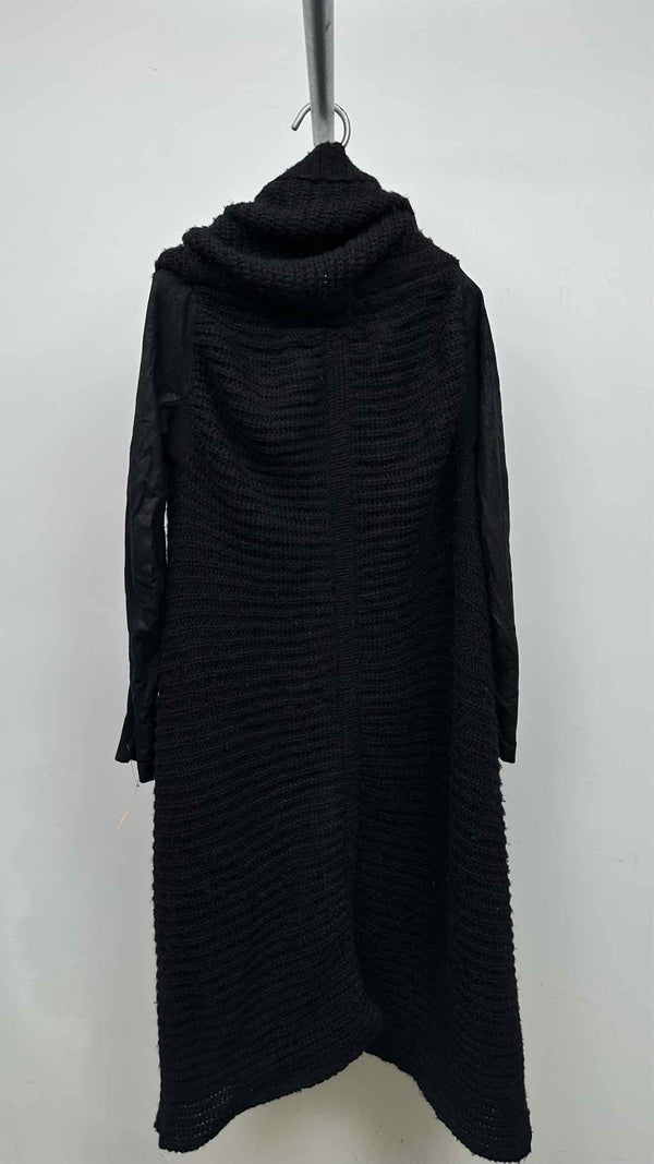 Rick Owens Suede-sleeve Knitted Gawn