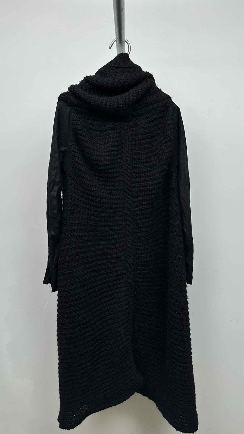 Rick Owens Suede-sleeve Knitted Gawn