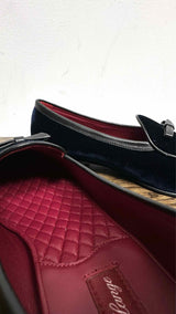 Baudoin & Lange Sagan Bow Velvet Loafers