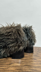 MM6 Faux-fur Ankle Boots