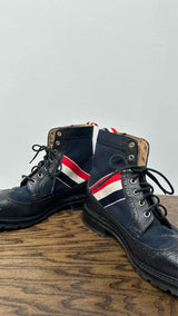 Thom Browne Canvas Hybrid Wingtip Boots