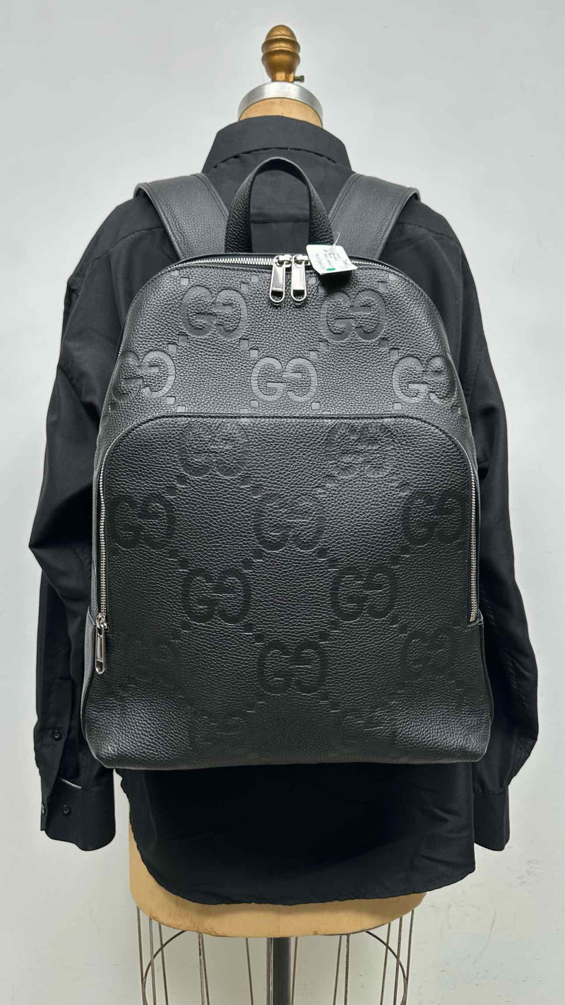 Gucci GG-embossed Leather Backpack