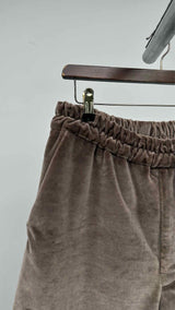 By Walid Silk Velvet Easy Pants