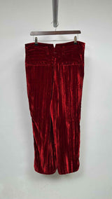 Shinya Kozuka Side-Zip Velvet Stripe Drop-clutch Wide Pants