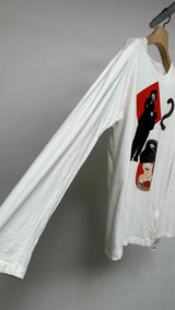 Yohji Yamamoto Pour Homme L/S Graphic-Print T-shirt