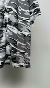 Balenciaga S/S Oversized Camo Mesh Shirt