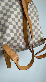 Louis Vuitton Damier Azur Sperone Leather Backpack