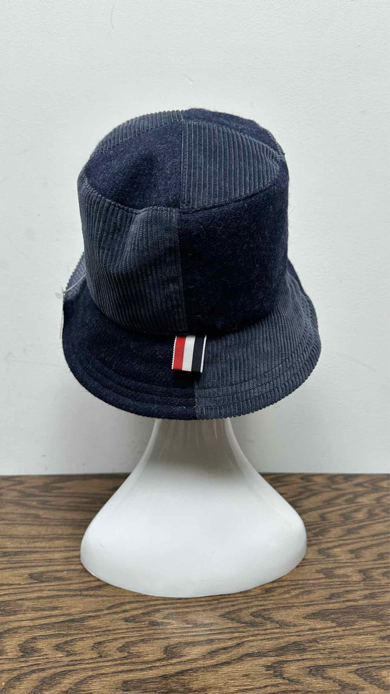 Thom Browne Felt Corduroy Patchwork Bucket Hat